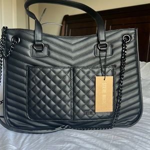 New Steve Madden black medium/ large tote bag